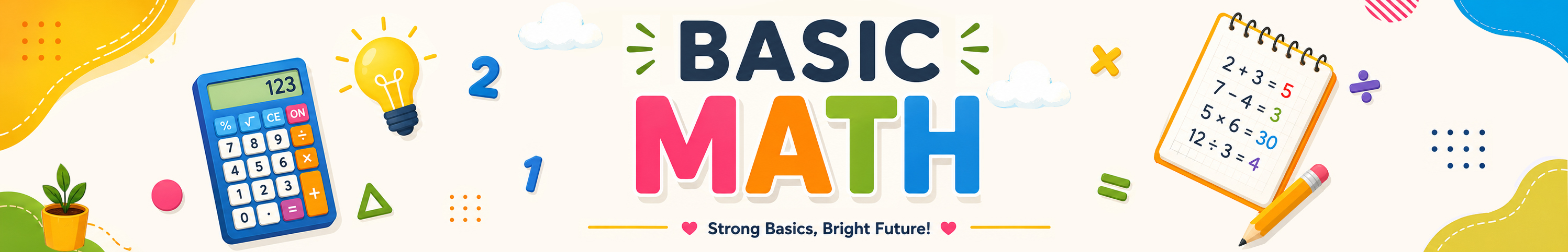 Basic Math Banner